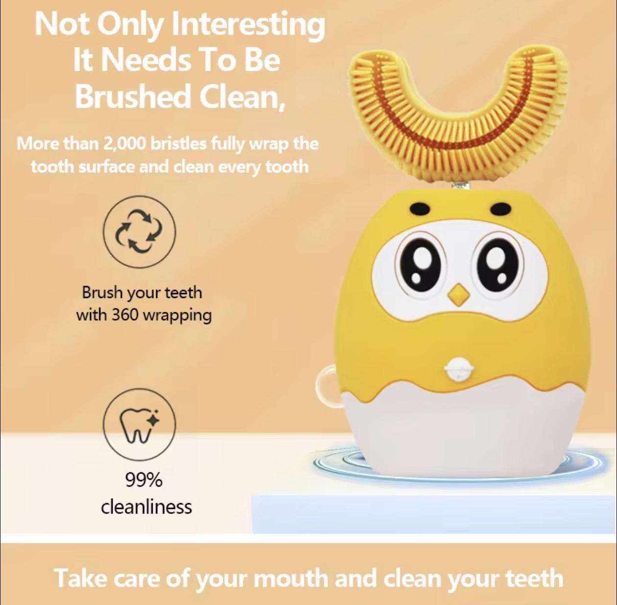 Electric U Shaped ToothBrush for Kids