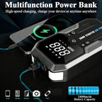 6 in 1 Car Jump Starter + Tire Inflator (24,000mAh)
