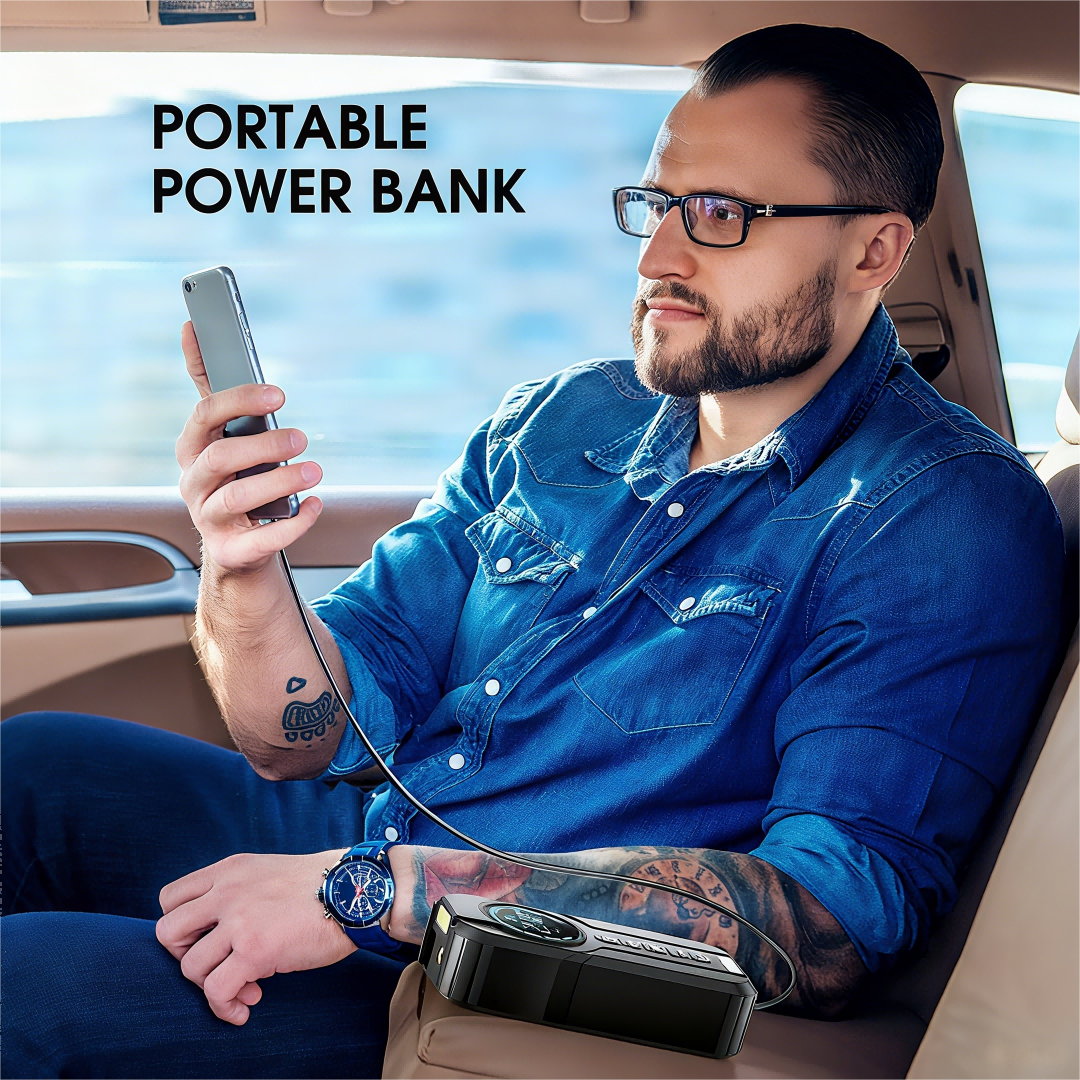 6 in 1 Car Jump Starter + Tire Inflator